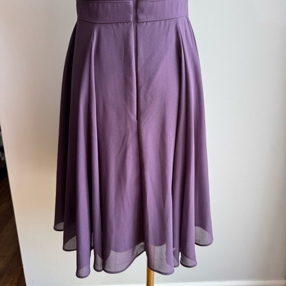 Lulus Short Halter Dress Sz S Eggplant Purple Bridesmaid Cocktail Party Prom EUC - Picture 8 of 12